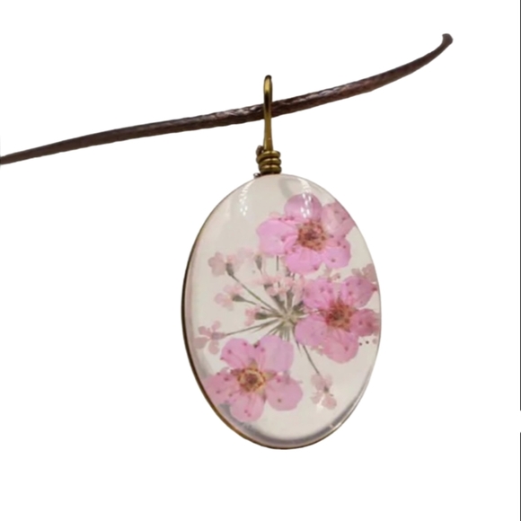 Fashion Jewelry Jewelry Back In Stock Dried Flower Pendant Necklace